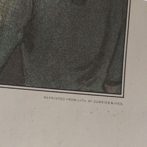 Cornwallis Is Taken Military Lithograph Print Calendar Ephemera Vtg Currier Ives - Picture 8 of 16